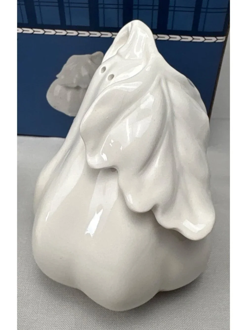 Fitz And Floyd White Ceramic Vegetable Salt & Pepper Shakers Handcrafted Set Box